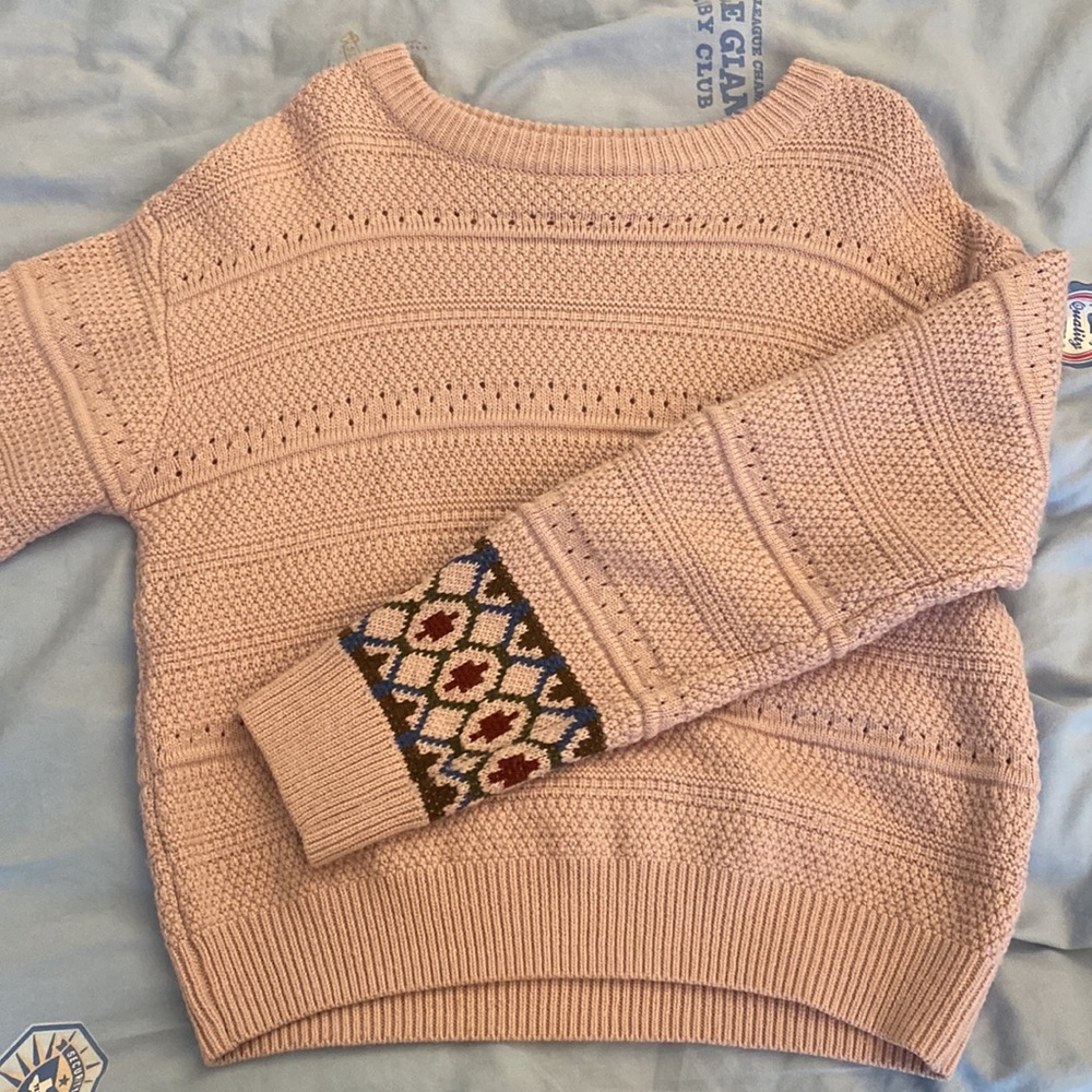 purple sweater
